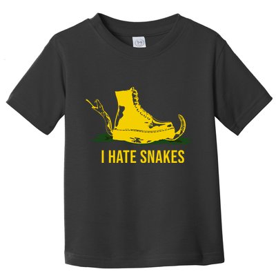 I Hate Snakes Don't Thread On Me Flag Toddler T-Shirt