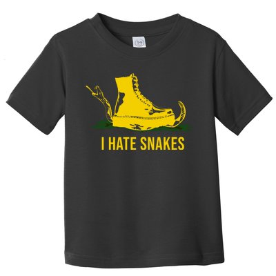 I Hate Snakes Don't Thread On Me Flag Toddler T-Shirt