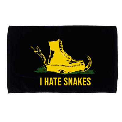 I Hate Snakes Don't Thread On Me Flag Microfiber Hand Towel