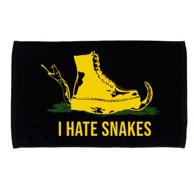 I Hate Snakes Don't Thread On Me Flag Microfiber Hand Towel