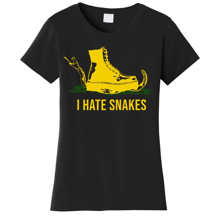 I Hate Snakes Don't Thread On Me Flag Women's T-Shirt