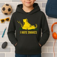 I Hate Snakes Don't Thread On Me Flag Kids Hoodie