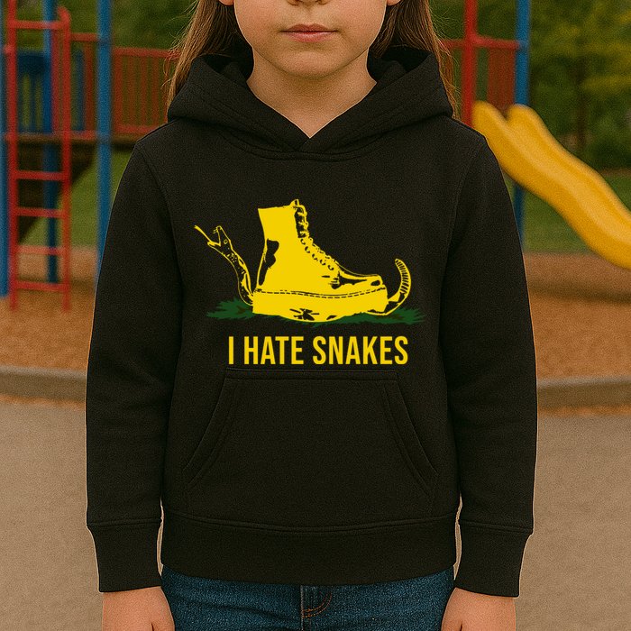 I Hate Snakes Don't Thread On Me Flag Kids Hoodie
