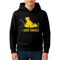 I Hate Snakes Don't Thread On Me Flag Kids Hoodie