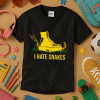 I Hate Snakes Don't Thread On Me Flag Kids T-Shirt