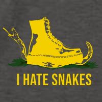 I Hate Snakes Don't Thread On Me Flag Vector Backpack