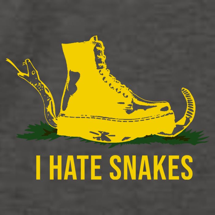 I Hate Snakes Don't Thread On Me Flag Vector Backpack