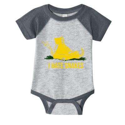 I Hate Snakes Don't Thread On Me Flag Infant Baby Jersey Bodysuit