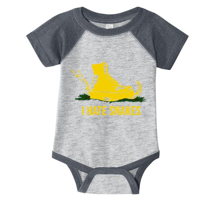 I Hate Snakes Don't Thread On Me Flag Infant Baby Jersey Bodysuit