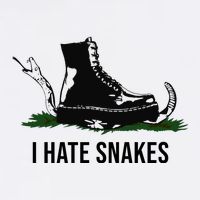 I Hate Snakes Don't Thread On Me Flag Garment-Dyed Sweatshirt