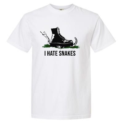 I Hate Snakes Don't Thread On Me Flag Garment-Dyed Heavyweight T-Shirt