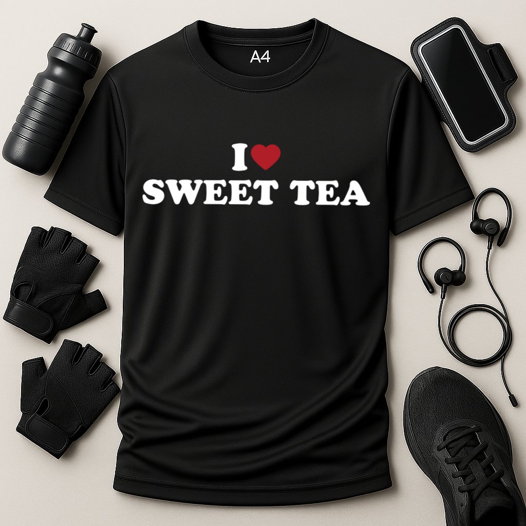 I Heart Sweet Tea Gift Cooling Performance Crew T-Shirt