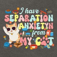 I Have Separation Anxiety From My Cat Pet Lover Cotton Canvas Backpack