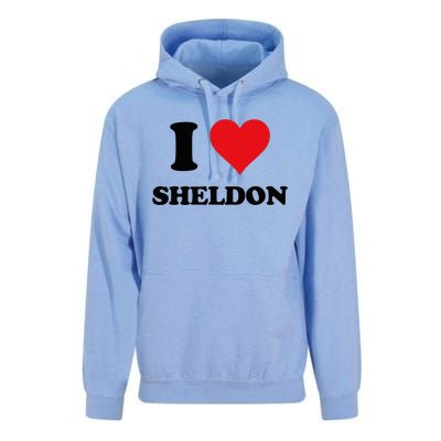 I Heart Sheldon First Name I Love Personalized Stuff Unisex Surf Hoodie