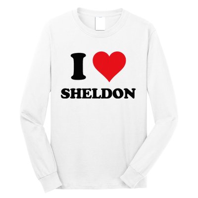 I Heart Sheldon First Name I Love Personalized Stuff Long Sleeve Shirt