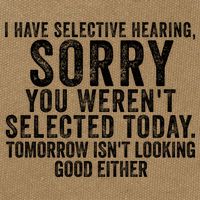 I Have Selective Hearing You Werent Selected Short Sleeve Cotton Canvas Backpack