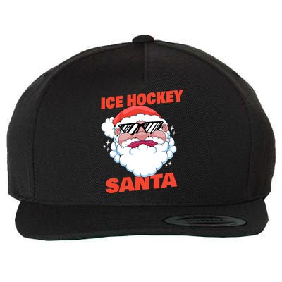 Ice Hockey Santa Funny Christmas Ice Hockey Player Gift Wool Snapback Cap