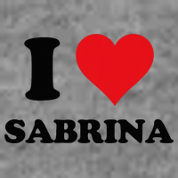 I Heart Sabrina First Name I Love Personalized Stuff Tall Sweatshirt