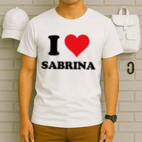 I Heart Sabrina First Name I Love Personalized Stuff T-Shirt