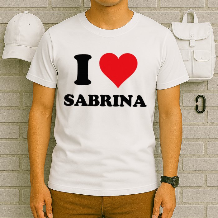 I Heart Sabrina First Name I Love Personalized Stuff T-Shirt