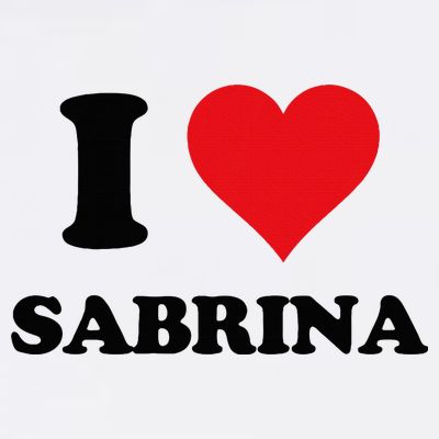I Heart Sabrina First Name I Love Personalized Stuff T-Shirt