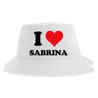 I Heart Sabrina First Name I Love Personalized Stuff Sustainable Bucket Hat