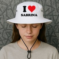 I Heart Sabrina First Name I Love Personalized Stuff Bucket Hat