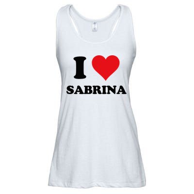 I Heart Sabrina First Name I Love Personalized Stuff Ladies Essential Flowy Tank