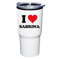 I Heart Sabrina First Name I Love Personalized Stuff Tumbler