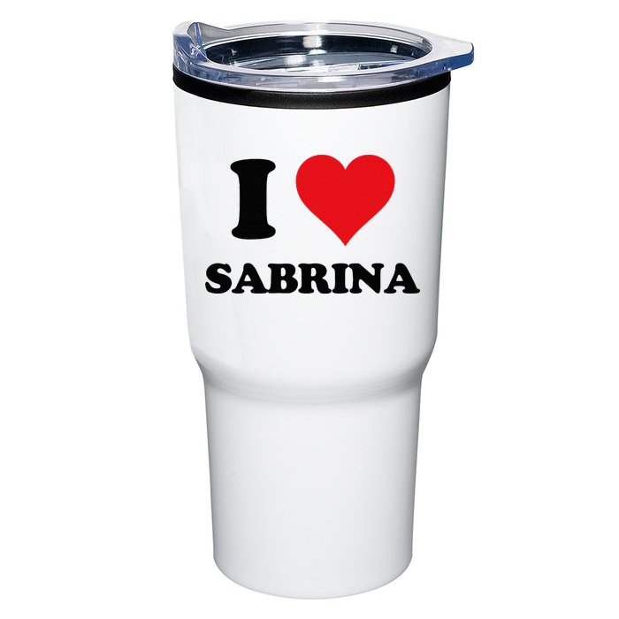 I Heart Sabrina First Name I Love Personalized Stuff Tumbler