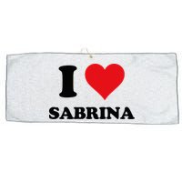I Heart Sabrina First Name I Love Personalized Stuff Large Microfiber Waffle Golf Towel