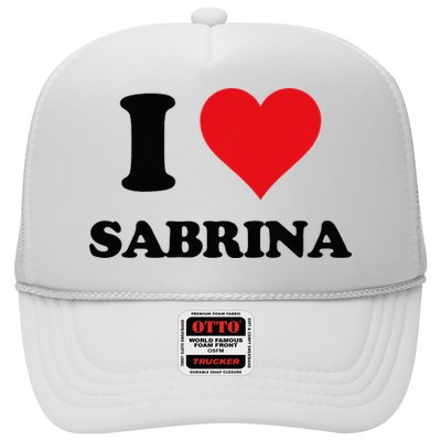 I Heart Sabrina First Name I Love Personalized Stuff Trucker Hat