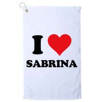 I Heart Sabrina First Name I Love Personalized Stuff Golf Towel