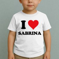 I Heart Sabrina First Name I Love Personalized Stuff Toddler T-Shirt