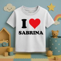 I Heart Sabrina First Name I Love Personalized Stuff Toddler T-Shirt