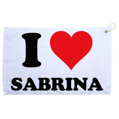 I Heart Sabrina First Name I Love Personalized Stuff Grommeted Golf Towel