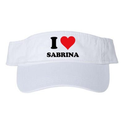 I Heart Sabrina First Name I Love Personalized Stuff Visor