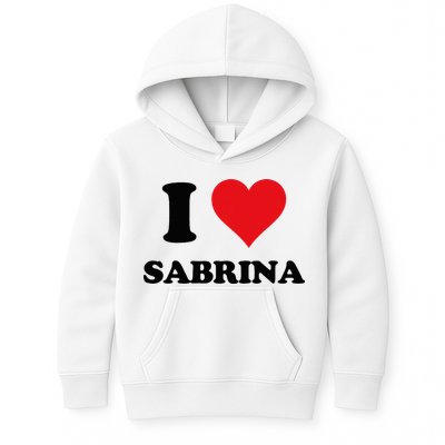 I Heart Sabrina First Name I Love Personalized Stuff Kids Hoodie