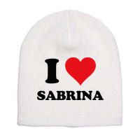 I Heart Sabrina First Name I Love Personalized Stuff Short Acrylic Beanie