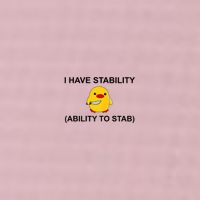I Have Stability Ability To Stab Funny Cute Duck Funny 25L Jumbo Tote