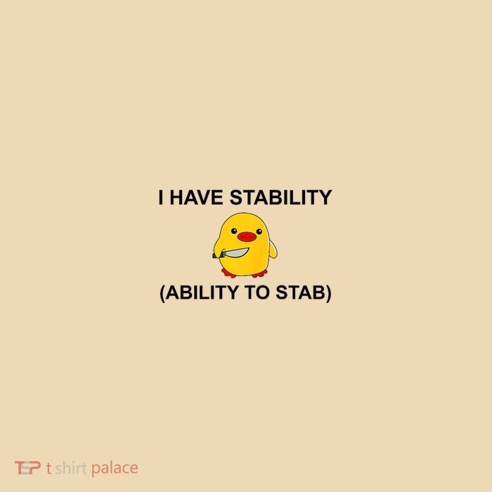 I Have Stability Ability To Stab Funny Cute Duck Funny Bag