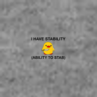 I Have Stability Ability To Stab Funny Cute Duck Funny 7-Panel Snapback Hat