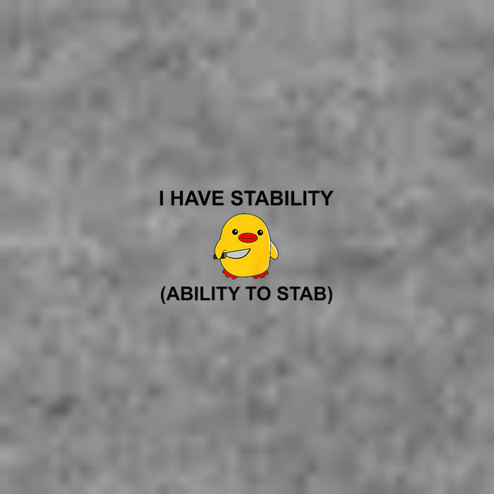 I Have Stability Ability To Stab Funny Cute Duck Funny 7-Panel Snapback Hat