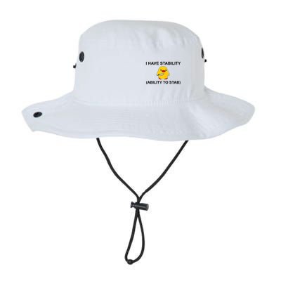 I Have Stability Ability To Stab Funny Cute Duck Funny Bucket Hat