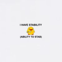 I Have Stability Ability To Stab Funny Cute Duck Funny Magnet
