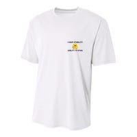 I Have Stability Ability To Stab Funny Cute Duck Funny Youth Performance Sprint T-Shirt