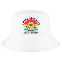I Have Stability Ability To Stab Meme Funny Duck Retro Cool Comfort Performance Bucket Hat