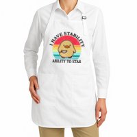 I Have Stability Ability To Stab Meme Funny Duck Retro Apron