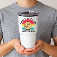 I Have Stability Ability To Stab Meme Funny Duck Retro Tumbler