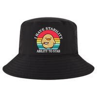 I Have Stability Ability To Stab Meme Funny Duck Retro Cool Comfort Performance Bucket Hat
